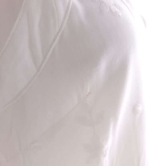 Japna Juniors Size Medium White Floral Sleeveless Tank Shirt - Picture 6 of 9